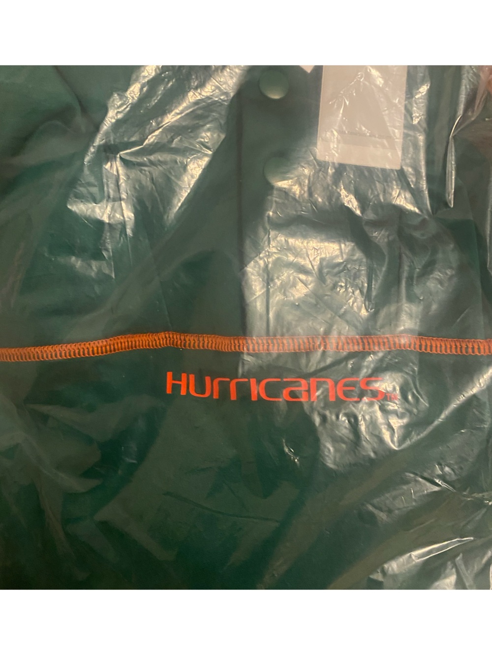 adidas Miami Hurricanes AEROREADY Quarter Snap Pullover Jacket Green Men’s - Picture 12 of 12